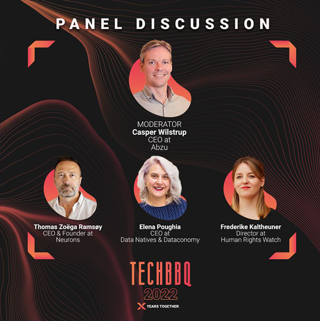 Casper Wilstrup moderates panel at TechBBQ