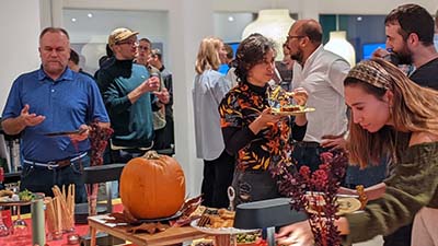 Attendees at Abzu's Autumn Beer, Data, + Drugs event