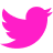 SoMe logo - Hot magenta - Twitter