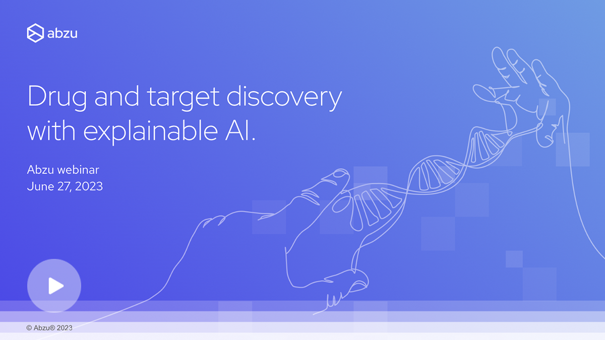 Abzu video - Webinar - Drug and target discovery with explainable AI
